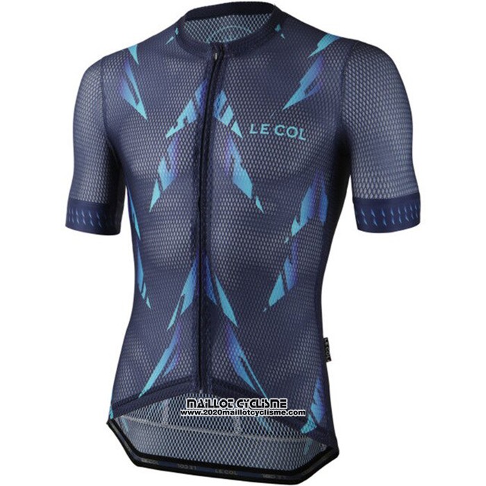 2021 Maillot Cyclisme Le Col Fonce Bleu Manches Courtes et Cuissard
